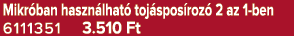 Mikr ban haszn lhat toj spos roz  2 az 1 ben 6111351 3.510 Ft