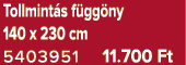 Tollmint s f gg ny 140 x 230 cm 5403951 11.700 Ft