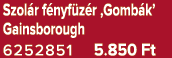 Szol r f nyf z r ‚Gomb k’ Gainsborough 6252851 5.850 Ft