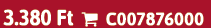 3.380 Ft  C007876000