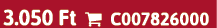 3.050 Ft  C007826000