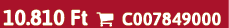 10.810 Ft  C007849000