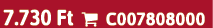 7.730 Ft  C007808000