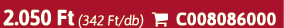 2.050 Ft (342 Ft/db)  C008086000