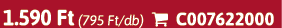 1.590 Ft (795 Ft/db)  C007622000