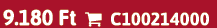 9.180 Ft  C100214000