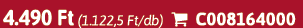 4.490 Ft (1.122,5 Ft/db)  C008164000