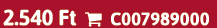2.540 Ft  C007989000