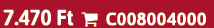 7.470 Ft  C008004000