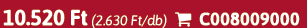 10.520 Ft (2.630 Ft/db)  C008009000