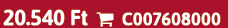 20.540 Ft  C007608000