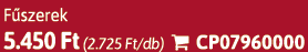 F szerek 5.450 Ft (2.725 Ft/db)  CP07960000