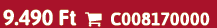 9.490 Ft  C008170000