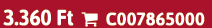 3.360 Ft  C007865000