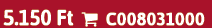 5.150 Ft  C008031000