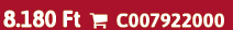 8.180 Ft  C007922000
