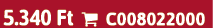 5.340 Ft  C008022000