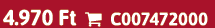 4.970 Ft  C007472000