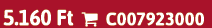 5.160 Ft  C007923000