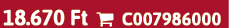 18.670 Ft  C007986000