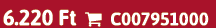 6.220 Ft  C007951000