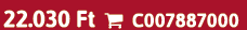 22.030 Ft  C007887000