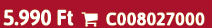 5.990 Ft  C008027000