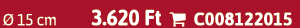  15 cm 3.620 Ft  C008122015