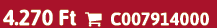 4.270 Ft  C007914000