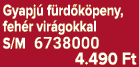 Gyapj f rd k peny, feh r vir gokkal S/M 6738000 4.490 Ft