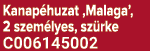 Kanap huzat ‚Malaga’, 2 szem lyes, sz rke C006145002