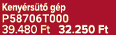 Keny rs t g p P58706T000 39.480 Ft 32.250 Ft
