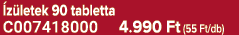  z letek 90 tabletta C007418000 4.990 Ft (55 Ft/db)