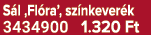 S l ‚Fl ra’, sz nkever k 3434900 1.320 Ft