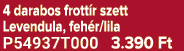 4 darabos frott r szett Levendula, feh r/lila P54937T000 3.390 Ft