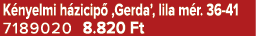 K nyelmi h zicip ‚Gerda’, lila m r. 36 41 7189020 8.820 Ft