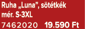 Ruha „Luna”, s t tk k m r. S 3XL 7462020 19.590 Ft