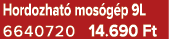 Hordozhat mos g p 9L 6640720 14.690 Ft