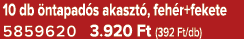 10 db ntapad s akaszt , feh r+fekete 5859620 3.920 Ft (392 Ft/db)