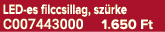 LED es filccsillag, sz rke C007443000 1.650 Ft
