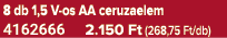 8 db 1,5 V os AA ceruzaelem 4162666 2.150 Ft (268,75 Ft/db)