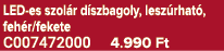 LED es szol r d szbagoly, lesz rhat , feh r/fekete C007472000 4.990 Ft