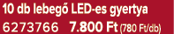 10 db lebeg LED es gyertya 6273766 7.800 Ft (780 Ft/db)