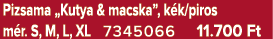 Pizsama „Kutya & macska”, k k/piros m r. S, M, L, XL 7345066 11.700 Ft