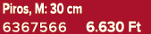 Piros, M: 30 cm 6367566 6.630 Ft