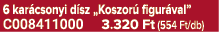 6 kar csonyi d sz „Koszor figur val” C008411000 3.320 Ft (554 Ft/db)