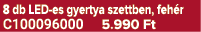 8 db LED es gyertya szettben, feh r C100096000 5.990 Ft