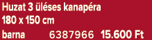 Huzat 3 l ses kanap ra 180 x 150 cm barna 6387966 15.600 Ft