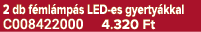 2 db f ml mp s LED es gyerty kkal C008422000 4.320 Ft