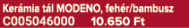 Ker mia t l MODENO, feh r/bambusz C005046000 10.650 Ft